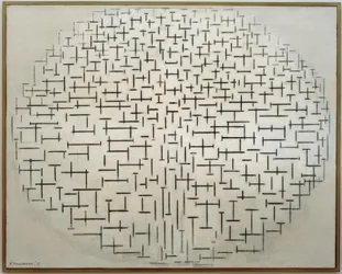 Composition 10 in Black and White; Pier and Ocean